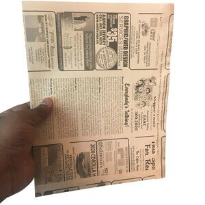 Greenii Small Handmade Newsprint Paper Bags Recyclable Paper Grocery Bags